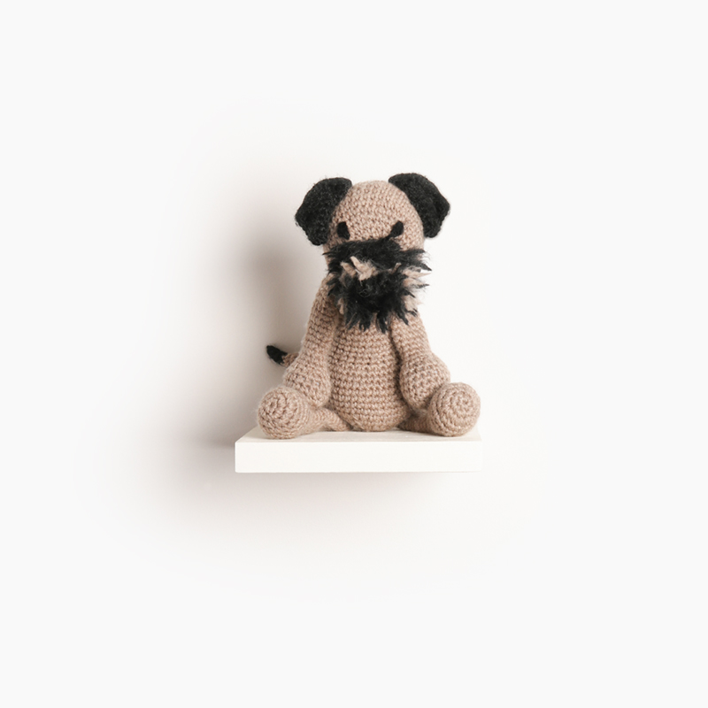 terrier dog puppy crochet amigurumi project pattern kerry lord Edward's menagerie
